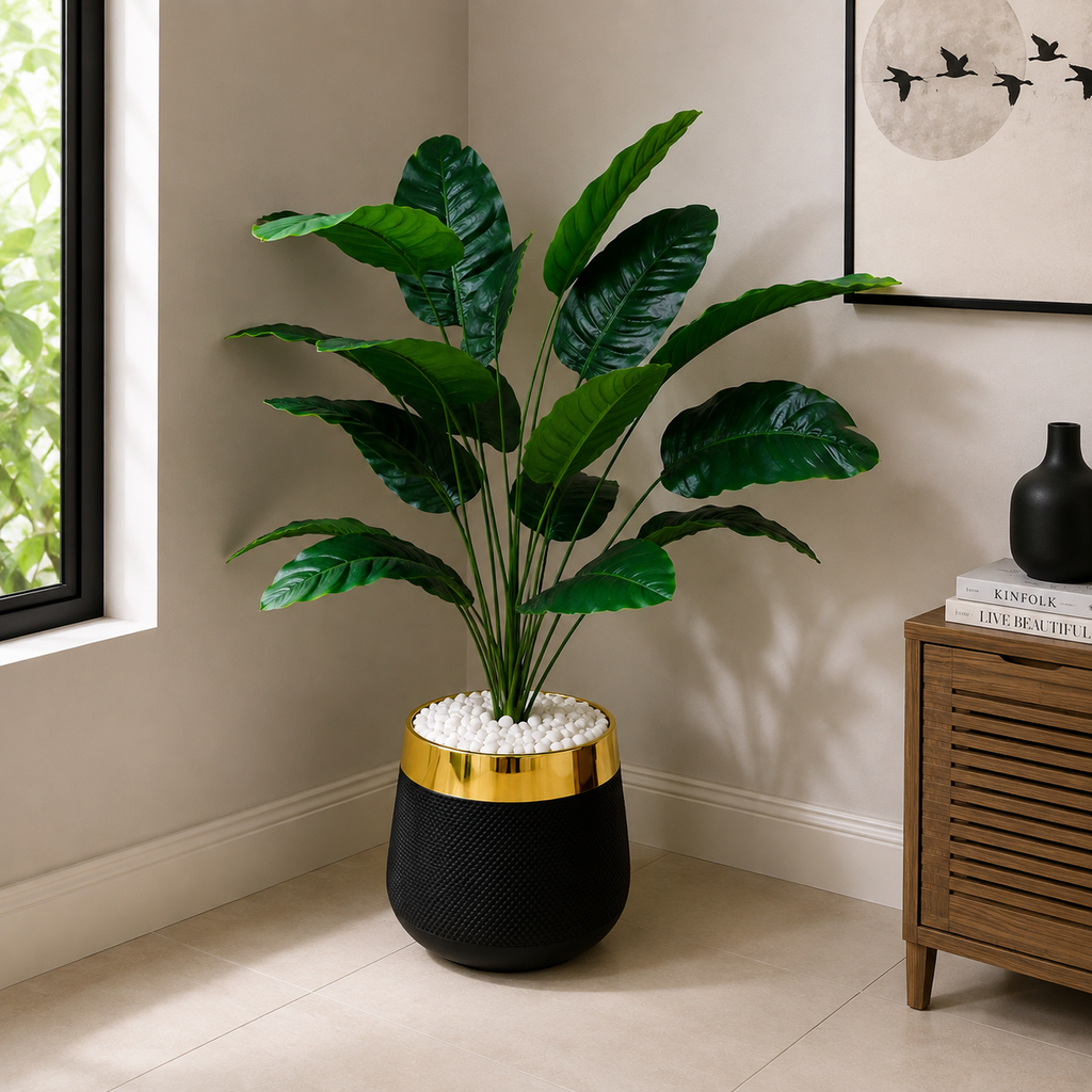 18 Leaf Banana Palm Planter Set 3 feet