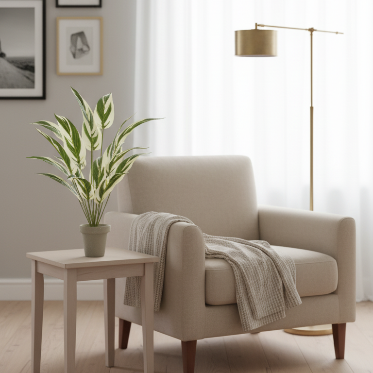 Green Leaf Décor Plant