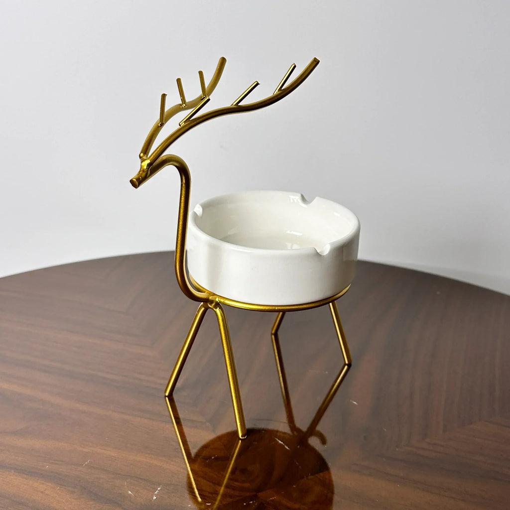 Golden Deer Ash Tray
